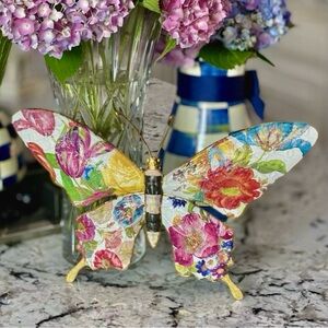 Hand Crafted Flower Market Butterfly wall decor